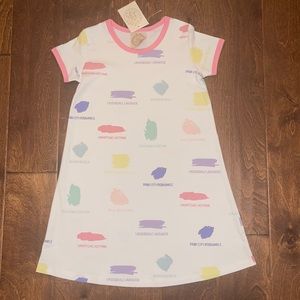 Polly Play Dress - Sir Proper's Palette with Hamptons Hot Pink - 8, 14